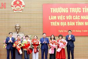 Thường trực Tỉnh uỷ làm việc với một số...