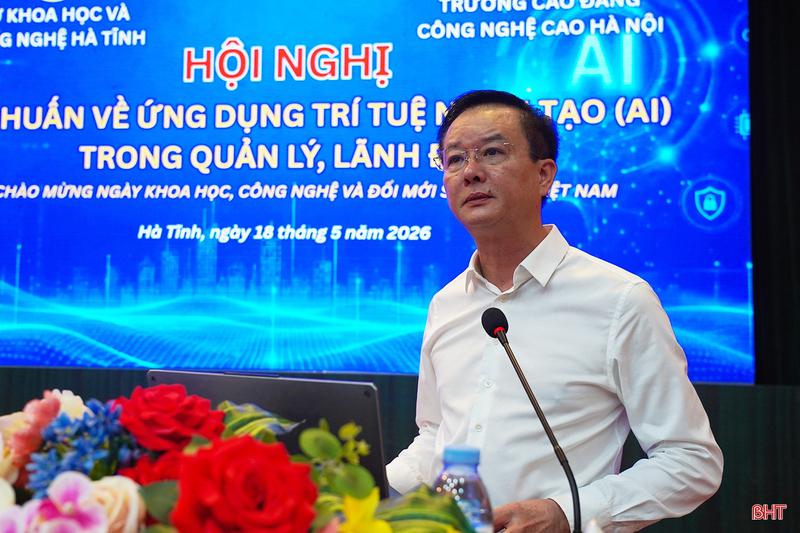 Nâng cao hiệu quả ứng dụng AI trong quản lý, điều hành cho cán bộ Hà Tĩnh