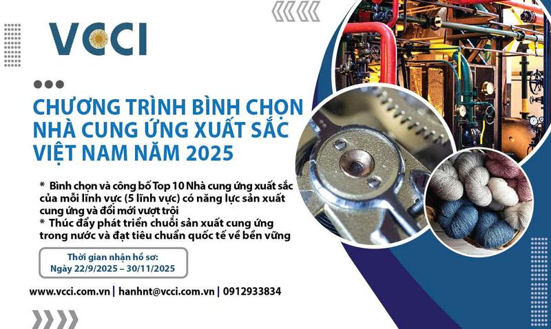 CHƯƠNG TRÌNH BÌNH CHỌN NHÀ CUNG ỨNG XUẤT SẮC VIỆT NAM NĂM 2025