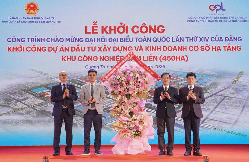 Khởi công dự án đầu tư xây dựng và kinh doanh cơ sở hạ tầng Khu công nghiệp Cam Liên