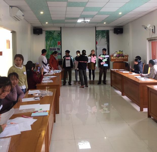 Khóa đào tạo về quản trị kinh doanh cho các tổ nhóm trong chuỗi giá trị tre tại huyện Quế Phong và Quỳ Châu