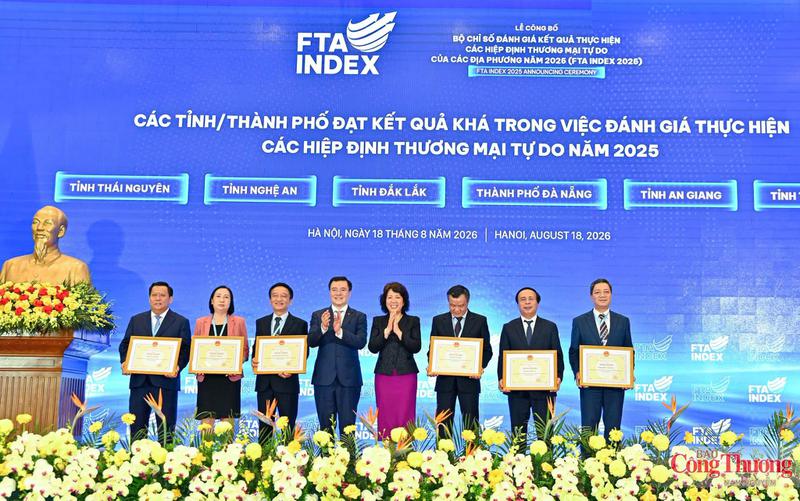 Nghệ An đứng thứ 8/34 bảng xếp hạng chỉ số FTA của cả nước