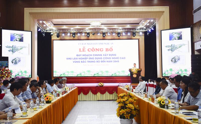 Công bố quy hoạch chung xây dựng Khu lâm nghiệp ứng dụng công nghệ cao vùng Bắc Trung Bộ đến năm 2045