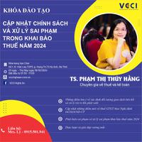 CẬP NHẬT CHÍNH SÁCH VÀ XỬ LÝ SAI PHẠM TRONG KHAI BÁO THUẾ NĂM 2024