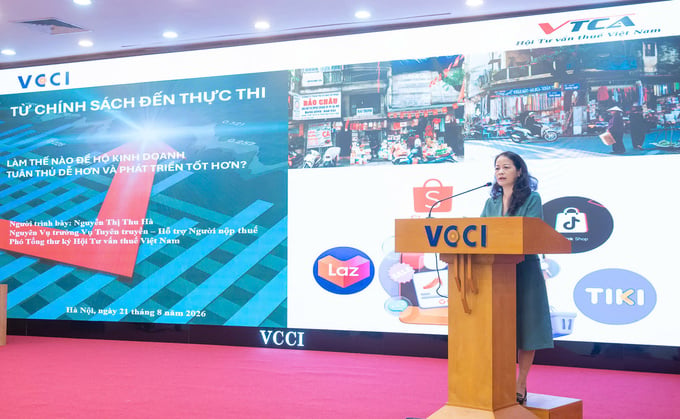 Bà Nguyễn Thị Thu Hà, Phó tổng Thư ký Hội Tư vấn Thuế Việt Nam.