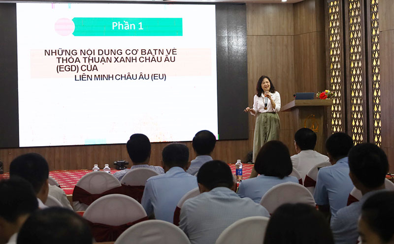 Quang cảnh lớp tập huấn.