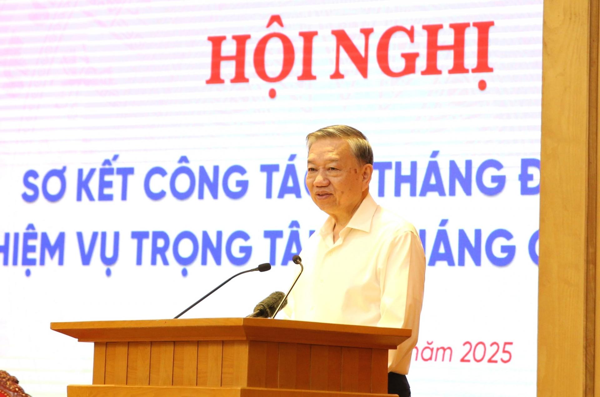 Tổng Bí thư Tô Lâm khẳng định, Nghị quyết 57 là Nghị quyết có ý nghĩa chiến lược, định hình con đường phát triển nhanh và bền vững của đất nước trong giai đoạn mới. Ảnh: VGP